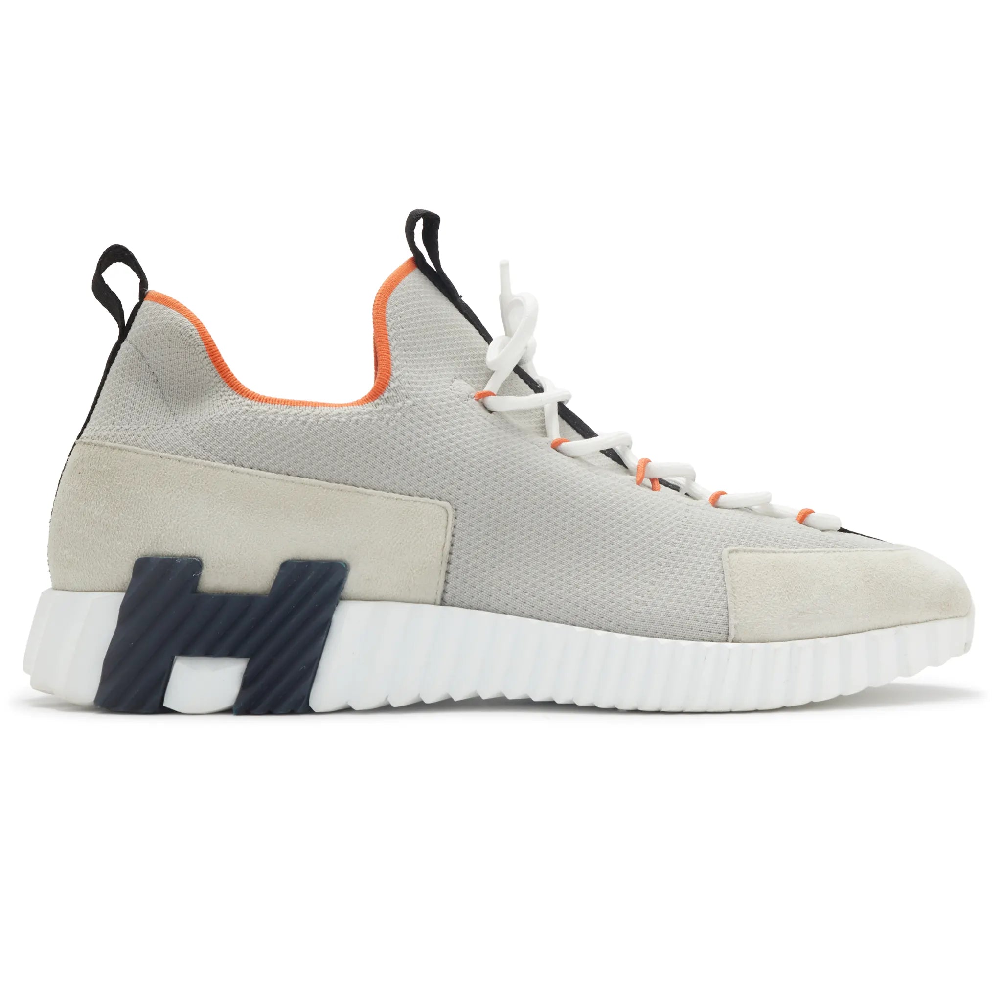 Side View of Preloved - Hermes Paris Lift Slip-On Multicolor Beige Galet Sneaker H252858zhbg440